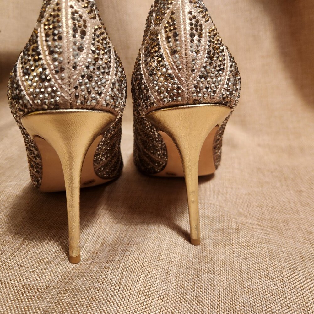 Vince Camuto Imagine Camino Oliver Sparkly Rhinestone Embellished Heels Size 7.5 - Picture 4 of 12